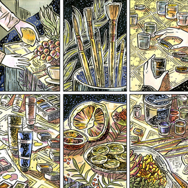 Страница из книги комиксов "Волшебные вещи"