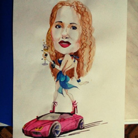 Шарж - красотка