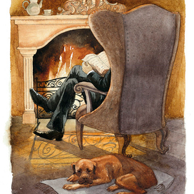 Читает письмо