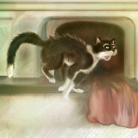 Иллюстрация к сказке "Кот и лиса"