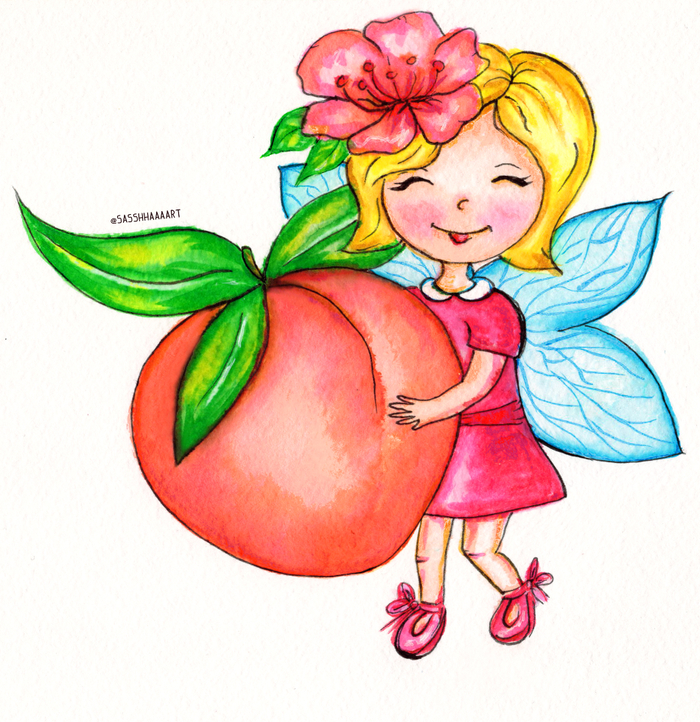 Летняя персиковая феечка 🧚‍♀🍑 