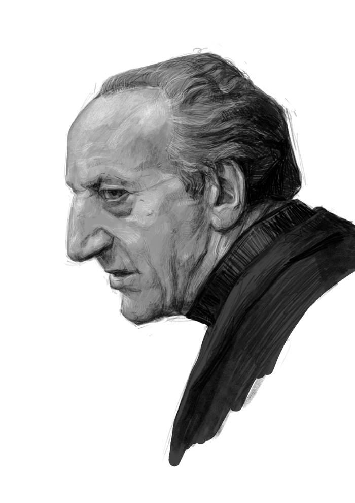 короткий этюд головы мужчины