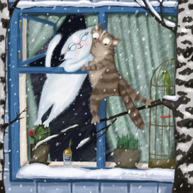 Любовь котики