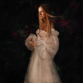 Диджитал арт ( женский портрет)