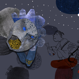 Четвертая иллюстрация к тибетской сказке