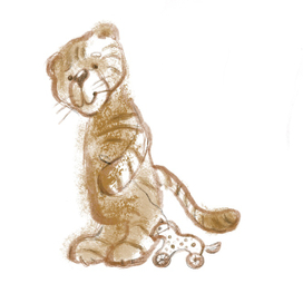 Тигра с лошадкой