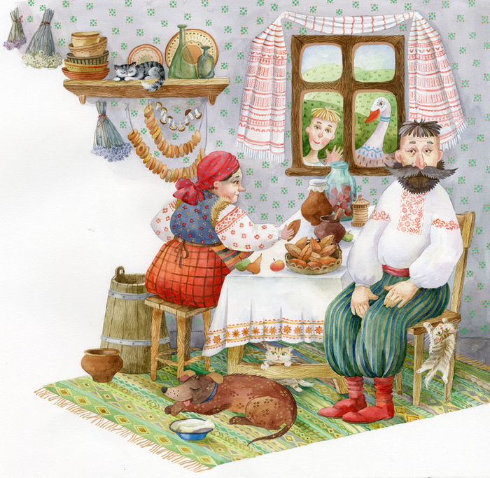 Дома у бабушки и дедушки