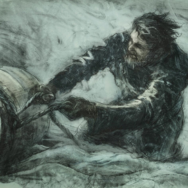 Иллюстрация к рассказу Эдгара По "Низвержение в Мальстрем"