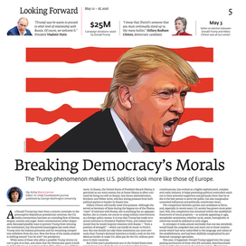 Портрет Дональда Трампа для The Moscow Times