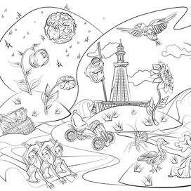 Волшебная раскраска