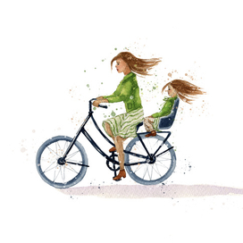 Мама с дочкой