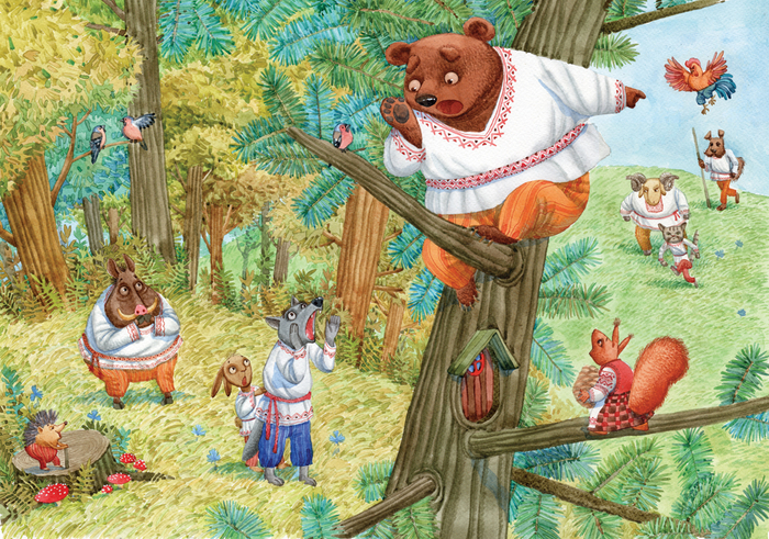 волк и собака