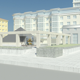 Эскиз фонтана на конкурс 1