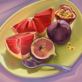 Натюрморт с инжирами
