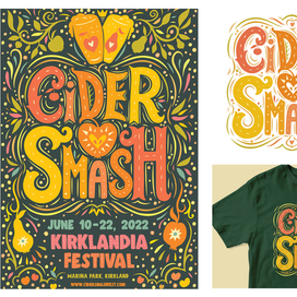 Cider Smash постер для фестиваля сидра
