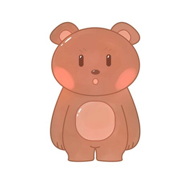 Удивленный мишка