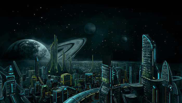 Футуристический город
