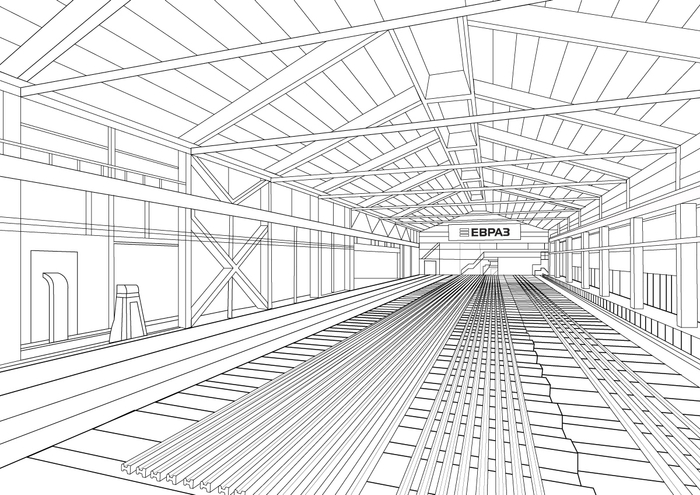  Раскраска для завода Евраз