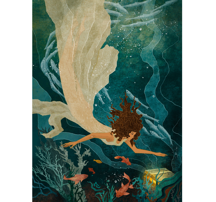 Иллюстрация для книги «Возвращение на путь героини» для издательства «Бомбора». 