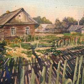 летний вечер в деревне