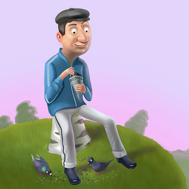 Деревня. Голуби.