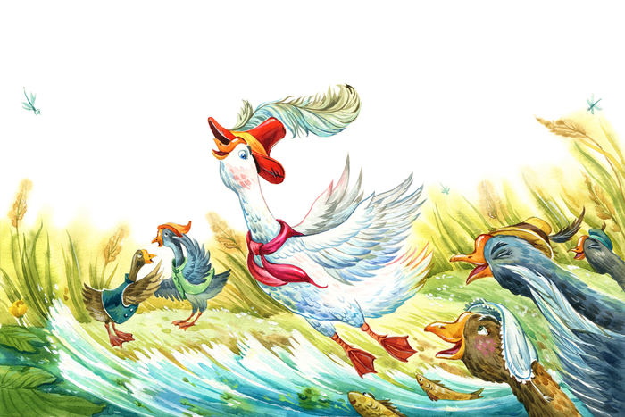 Иллюстрация к басне Лессинга