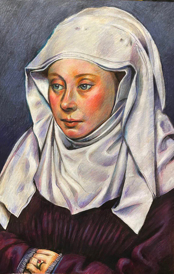 Портрет, вольная штудия))