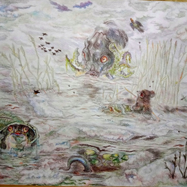 лягушка и мышь повстречали гидру 