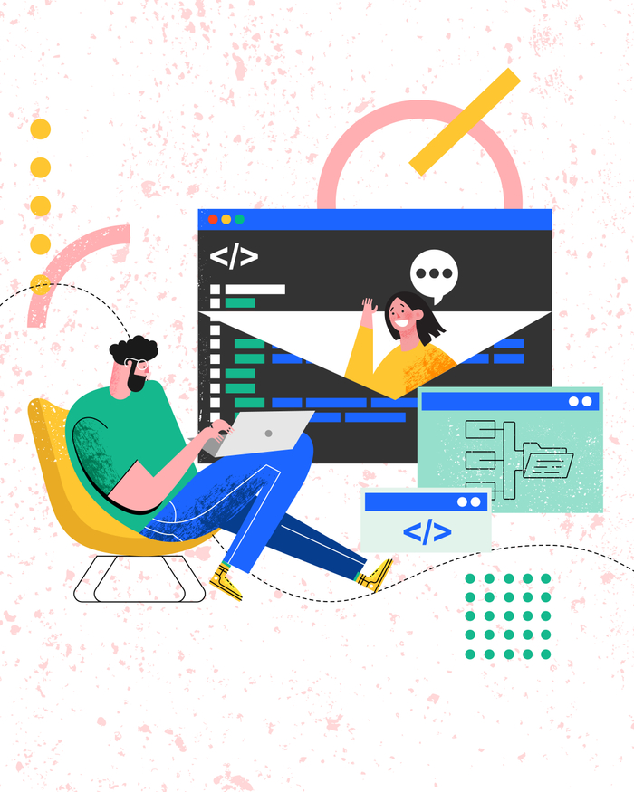 Иллюстрация в стиле "флэт"