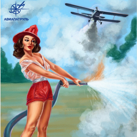 Календарь в стиле Пин ап. Июнь