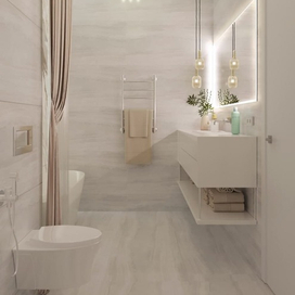 Светлый уютный санузел, обьект сдан