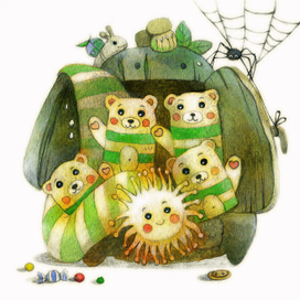 Медвежата в полоску