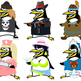 Penguin stikers