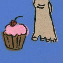 Пирожное розовое