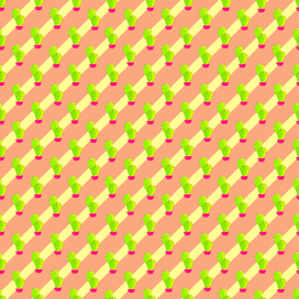 cactus pattern color pink