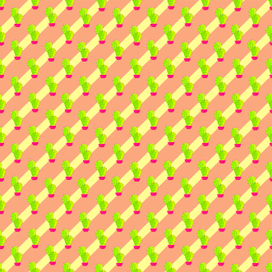 cactus pattern color pink