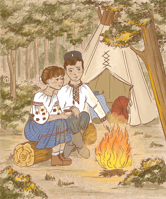 Казаки на кемпинге