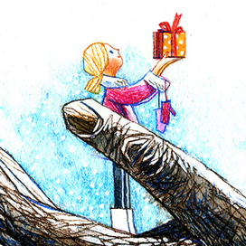 Новогодняя открытка, 2016