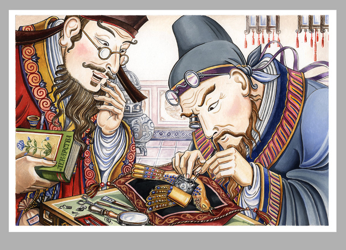 Иллюстрация к сказке Г.Х.Андерсена "Соловей"