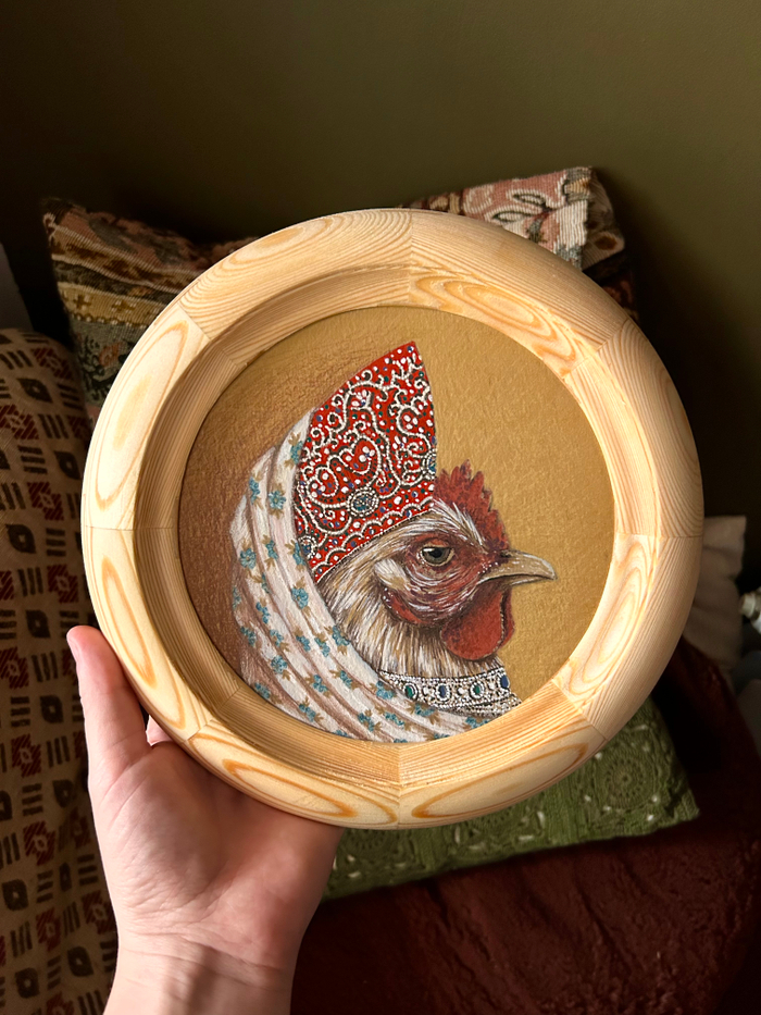 Курица в кокошнике