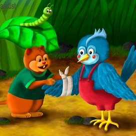 Иллюстрация к сказке "Приключения Сени"