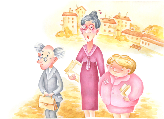 Иллюстрация к книге "Вера и Анфиса идут в школу"