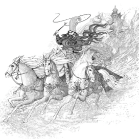 Иллюстрация к роману-сказке "Три моста"