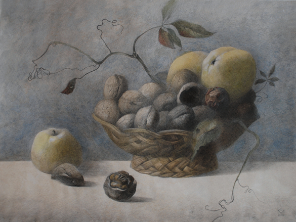 натюрморт с орехами