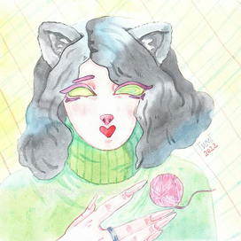 Кошка и её брошка 