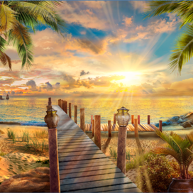 Закат на море (оригинал)