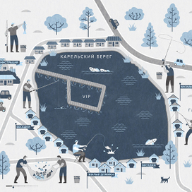 Карта озера