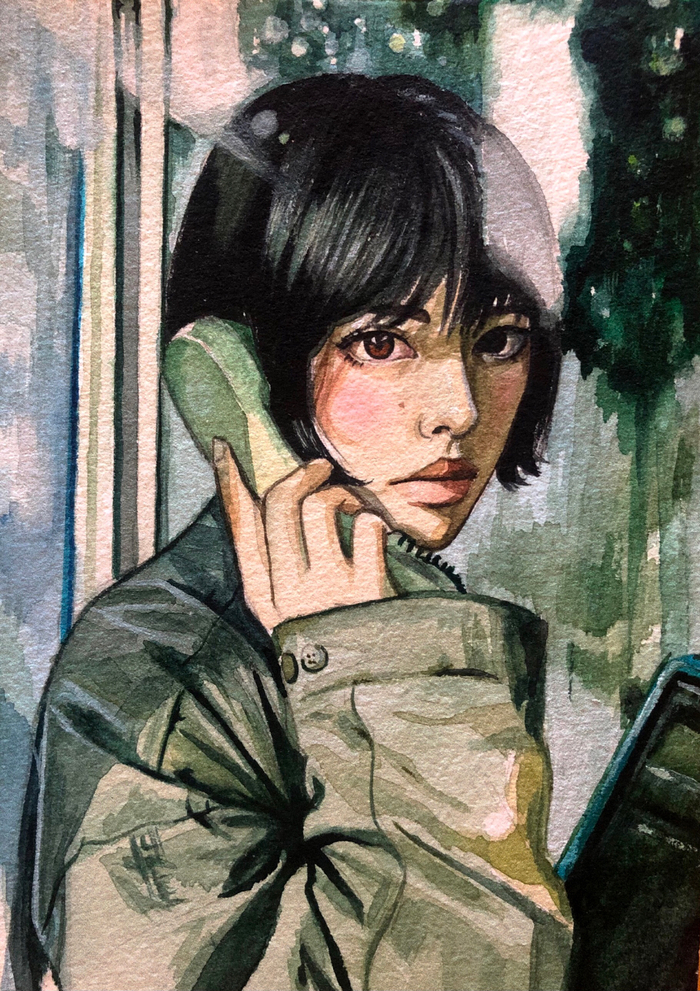 В телефонной будке 