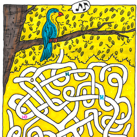 Лабиринт для журнала "Наш Миша"