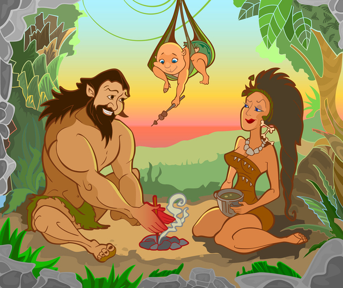 пикник в первобытном стиле